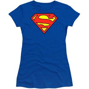 PopFunk Classic Wonder Woman Logo Womens Premium Cotton Short Sleeve Graphic T-Shirt & Stickers (Medium) Red