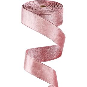 Yungyan Valentine's Day Velvet Ribbons Vintage Wired Gift Wrapping Ribbon for Christmas Tree Decorations and Wreath Outdoor Felt Bow Crafts(Black,4 Inch X 35 Yards)