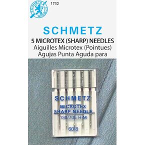 Microtex Sharp Machine Needles-Size 8/60 5/Pkg
