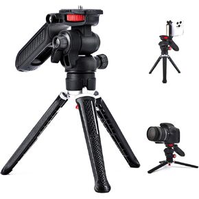 Tripod for iPhone, Goocong Flexible Tripod for Phone Camera with Cell Phone Mount for Samsung Google Smartphone, DSLR Camera