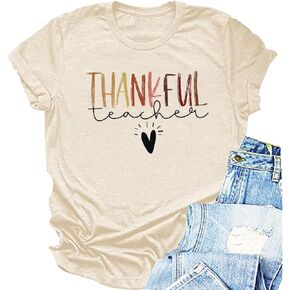 Thanksgiving Teacher Shirt Teacher Graphic T Shirt Teach Little Turkeys Tops