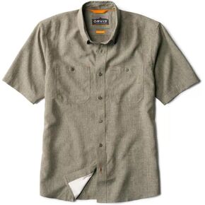 Orvis Men's Tech Chambray Short-Sleeved Work Shirt