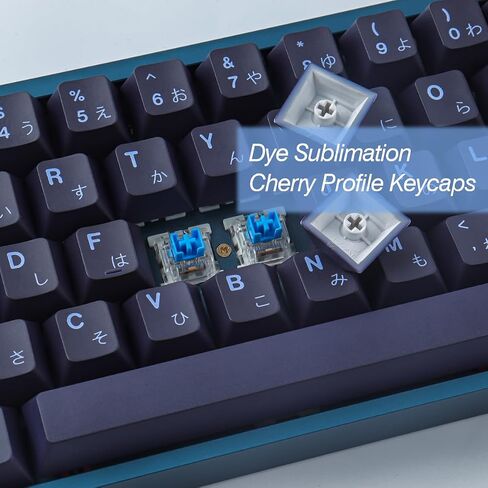 JOMKIZ Keycaps, 136 Keys Dye Sublimation Cherry Profile Keycaps Custom Keycap Set for Cherry MX Switches Mechanical Keyboards in Saudi Arabia