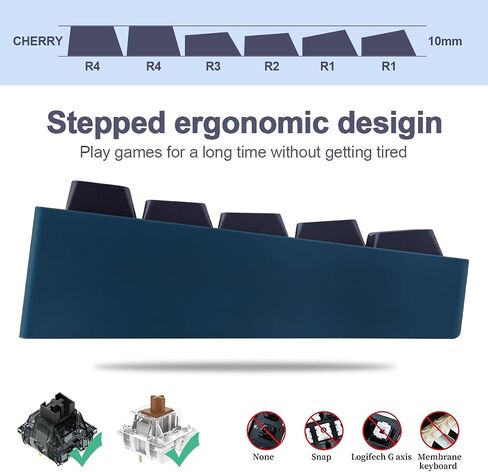 JOMKIZ Keycaps, 136 Keys Dye Sublimation Cherry Profile Keycaps Custom Keycap Set for Cherry MX Switches Mechanical Keyboards in Saudi Arabia