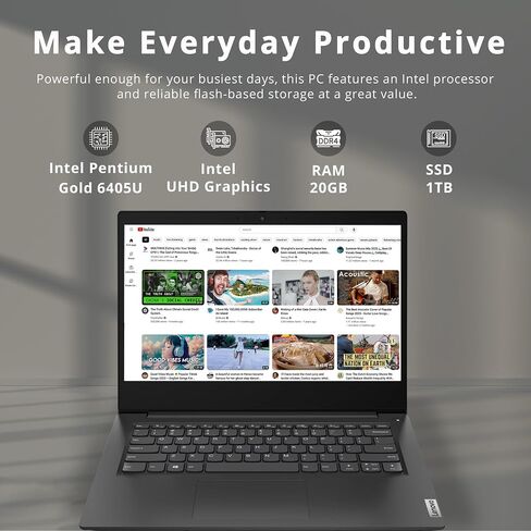 Lenovo Ideapad 5 14" 1080p Touchscreen Laptop, AMD Ryzen 7 5700U, 1.8GHz, 8GB RAM, 512GB SSD, Backlit Keyboard, Windows 11Home, Wi-Fi, Bluetooth, Graphite Grey in Saudi Arabia