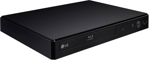 مشغل أقراص Blu-ray ومشغل DVD من LG BP350، ترقية كاملة الوضوح 1080 بكسل مع خدمات البث، وشبكة Wi-Fi مدمجة، ومخرج HDMI ومتوافق مع HI-FI الذكي، مزود بكابل Alphasonik HDMI in Kuwait