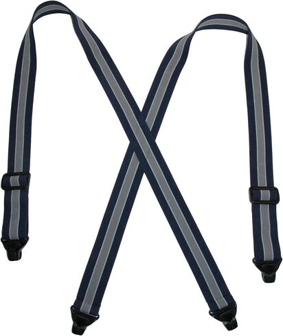 CTM® Men's Elastic Plastic Clip-End TSA Compliant Airport Suspenders in Kuwait