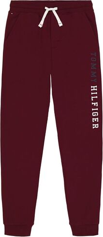 Tommy Hilfiger Boy's Script Joggers (Big Kids) Scarlet Sage MD (10-12 Big Kid) in Kuwait