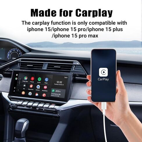 كابل Carplay بطول 3 أقدام / 6 أقدام لهواتف iPhone 15 Pro Max/15 Plus/15 Pro/15، سلك شاحن USB A إلى USB C طويل، iPad Pro 12.9/11، 10th Gen Air 5th/ 4th Gen، iPad Mini 6th Gen Car Charging كابل 3/6 قدم in Saudi Arabia