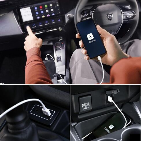 كابل Carplay بطول 3 أقدام / 6 أقدام لهواتف iPhone 15 Pro Max/15 Plus/15 Pro/15، سلك شاحن USB A إلى USB C طويل، iPad Pro 12.9/11، 10th Gen Air 5th/ 4th Gen، iPad Mini 6th Gen Car Charging كابل 3/6 قدم in Saudi Arabia