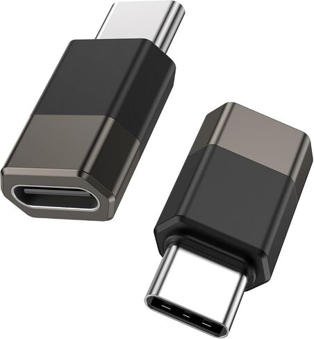 Right Angle USB C Adapter 2Pack, 90 Degree USB C Male to Type C Female Adapter Compatible with MacBook/Steam Deck/Switch/Notebook/PC/Tablet/Type-C Phones and More Devices. in Saudi Arabia