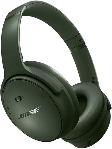 سماعات رأس Bose QuietComfort اللاسلكية المانعة للضوضاء، سماعات رأس بلوتوث فوق الأذن مع عمر بطارية يصل إلى 24 ساعة مع شاحن محمول لاسلكي Green Extreme (دخان أبيض) in Saudi Arabia
