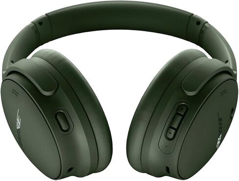 سماعات رأس Bose QuietComfort اللاسلكية المانعة للضوضاء، سماعات رأس بلوتوث فوق الأذن مع عمر بطارية يصل إلى 24 ساعة مع شاحن محمول لاسلكي Green Extreme (دخان أبيض) in Saudi Arabia