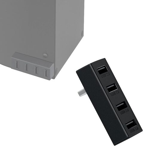 Mcbazel 4 منافذ USB Hub 2.0 لـ Xbox Series S، ملحقات محول توسيع موزع USB المحمولة عالية السرعة المتوافقة مع وحدة تحكم Xbox Series S فقط - أبيض in Kuwait