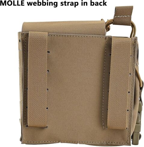 MOLLE GP Admin Pouch, Tactical Utility Pouch with Dual Compartments and Open-Top Side Pocket for Radio, Magazines, Water Bottle, IFAK Storage, Chest Rig Belt Backpack Compatible in Saudi Arabia