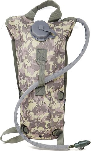 M MCGUIRE GEAR Hydration Backpack, with 3L/100 oz. Hydration Pack, Water-resistant Nylon Hiking Backpack with Water Bladder, Water Pack Backpack for Running, Cycling, and Biking (Black) in Saudi Arabia