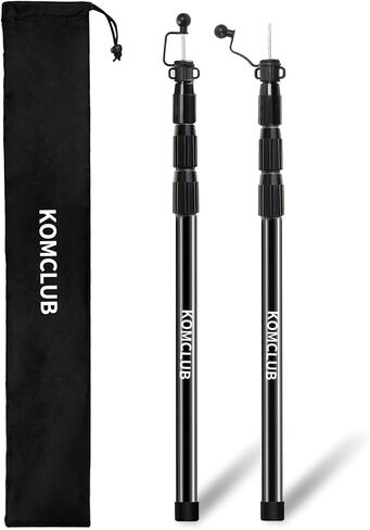 KOMCLUB Telescoping Tent Poles Tarp Poles 5-Section Adjustable Aluminum Rods for Tent Fly and Tarps Lightweight Replacement Adjustable Tent Poles for Outdoor Sport Camping 78Inch in Saudi Arabia
