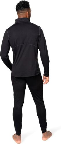 Hot Chillys Men's Clima-Tek Zip T Breathable Moisture-Wicking Midweight Relaxed Fit Base Layer in Saudi Arabia