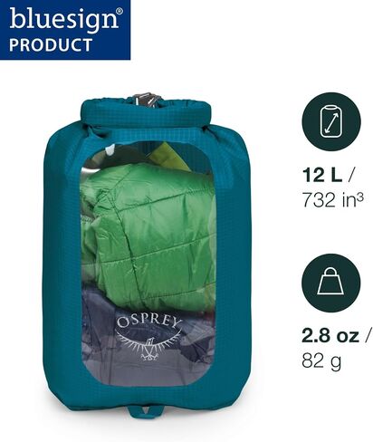 Osprey 35L Waterproof Dry Sack with Window, Black in Kuwait