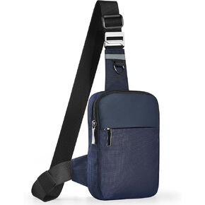 BROADREAM Mini Sling Bag for Men Women Small Crossbody Bags Trendy Casual Phone Chest Bag for Travelling Hiking
