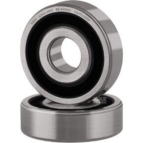 XiKe 10 Pcs 6200-2RS Double Rubber Seal Bearings 10x30x9mm, Pre-Lubricated and Stable Performance and Cost Effective, Deep Groove Ball Bearings.