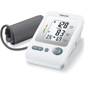 Beurer BM50 Talking Upper Arm Blood Pressure Monitor - Accurate, Digital Machine with Automatic Cuff for Home Use, Arrhythmia Detection, Batteries and Carrying Case Included