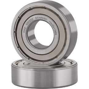XiKe 4 Pcs 6202ZZ Double Metal Seal Bearings 15x35x11mm, Pre-Lubricated and Stable Performance and Cost Effective, Deep Groove Ball Bearings.