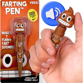 Farting Poop Pen - 7 Funny Sounds - Funny Poop Gifts - Great Kids Party Supplies - Hilarious Pens for Coworkers & Work Gifts - Gifts for Kids - Fun Pens for Kids - Pranks for Kids - Funny Office Gifts