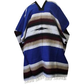 Del Mex Mexican Diamond Woven Eastwood Poncho