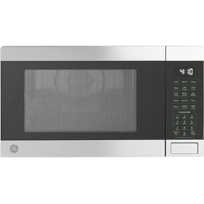 فرن ميكروويف GE GCST10A1WSS 3 في 1، مقلاة هوائية بقدرة 1050 واط، وضع الشواية والحمل الحراري، تقنية قفل الأطفال، أساسيات المطبخ للكونترتوب أو غرفة النوم، 1.0 قدم مكعب. قدم، الفولاذ المقاوم للصدأ