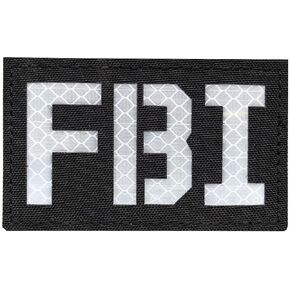 SUVIYA 3.5x2 IR FBI Patch Law Enforcement Police EMS FBI Fire Rescue Sheriff K-9 Patch (Multicam IR)