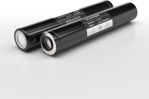 75175 بطارية قابلة للشحن 3.6 فولت 1800 مللي أمبير Ni-CD متوافقة مع Streamlight Stinger 75175 75375 75300 75500 75810 76000 76300، PolyStinger، Pelican M9، FL126 مصباح يدوي (1 حزمة) in Kuwait