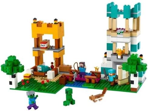 مجموعة ألعاب بناء Minecraft The Crafting Box 4.0 21249 من LEGO، مجموعة ألعاب مصممة خصيصًا تتميز بمكعبات كلاسيكية وأشكال وإكسسوارات ألعاب، وأدلة نموذجية تثير الإبداع للأطفال بعمر 8 سنوات in Saudi Arabia