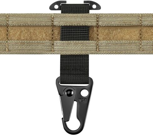 Tactical Gear Clip T-Mount Molle Clip Molle Bag Clip Tactical Clash Hook Hanging Carabiner, MOLLE Webbing Belt Clip with HK Hook for Tactical Backpack Vest Belt Multicam, RAZMC01 in Saudi Arabia