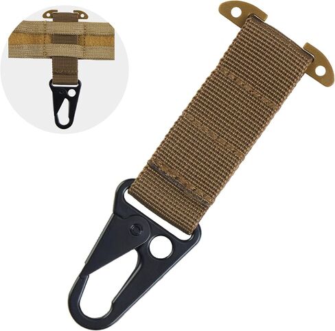 2 Pack Tactical Gear Clip T-Mount Molle Clip Molle Bag Clip Tactical Clash Hook Hanging Carabiner, MOLLE Webbing Belt Clip with HK Hook for Tactical Backpack Vest Belt Multicam, RAZMC01-2PCS in Saudi Arabia