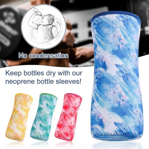 4pcs Sleeve for Cirkul Water Bottle 32oz, Neoprene Water Bottle Sleeve for Cirkul Plastic Water Bottle Protective Cover Insulated Water Bottle Cover for Retaining Temperature(4 Colors) in Saudi Arabia