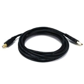 Monoprice 10ft Gold Plated 28/24AWG USB 2.0 A Male to B Male Cable