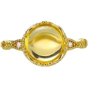 rgwtgkyh Moss Agate Ring for Women Silver Vintage Open Green Gemstone Rings for Wedding Fashion Engagement Jewelry Gifts