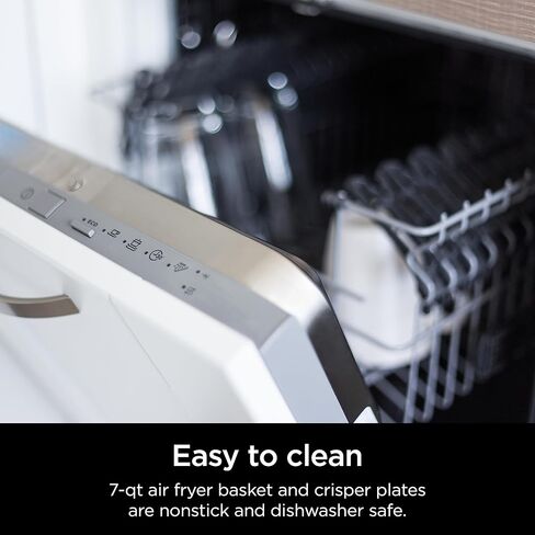 نينجا DZ302 فودي 10-كيو تي. مقلاة هوائية DualZone Smart XL 6 في 1 مع سلتين مستقلتين، مطابقة الطهي واللمسة النهائية الذكية للقلي بالهواء، والشواء بالهواء، والتحميص، والخبز، والتجفيف، والحفاظ على الدفء، أسود in Kuwait