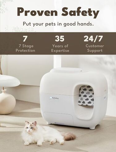 PetSnowy Self-Cleaning Automatic Cat Litter Box with Odor Control TiO2 System, Robot Litter Box with Auto-Packing, App Control, Large Cats & Multiple Cats (2026 Premium Version) in Saudi Arabia