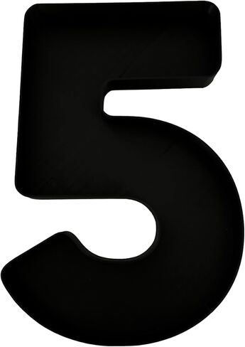 3 Number Serving Tray - Black, 3D Printed in USA, Perfect for Parties and Events, Durable PLA Material, Hand Washable in Saudi Arabia