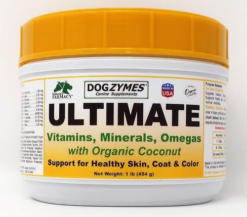 Dogzymes Ultimate Skin and Coat مع زيت الطحالب وجوز الهند العضوي (2 رطل) in Kuwait