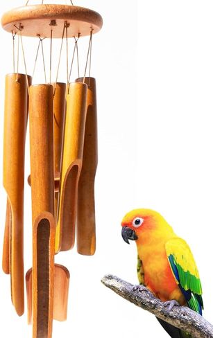 Bird Chewing Toys, Conure Wind Chimes Chewing Toy with Colorful Stick, Bird Parrot Cage Hanging Bells Toys for Conure, Budgie, Parakeet, Caique, Cockatiel, Lovebird, Finch in Saudi Arabia