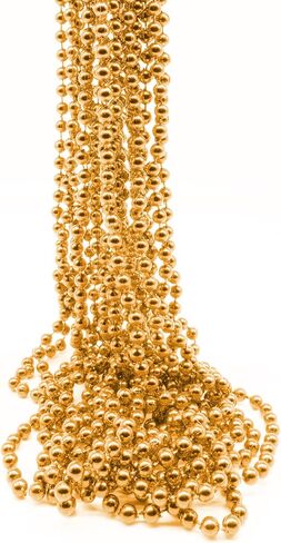 Windy City Novelties 12-Pack Mardi Gras 33" inch Necklace | Shiny Purple-Green-Gold Beads for Tossing in Saudi Arabia