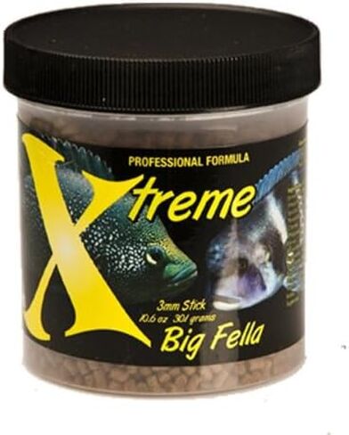 Xtreme Big Fella 3mm Pellets - Large Cichlid & Community Fish Food (20oz) in Saudi Arabia