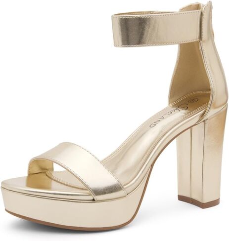 Shoe Land Womens SL-Cutesy Platform Heels Chunky Block High Heeled Sandals Open Toe Ankle Strappy Dress Pump Party Shoes in Kuwait