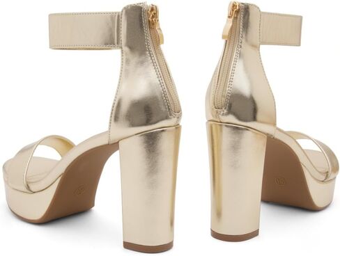 Shoe Land Womens SL-Cutesy Platform Heels Chunky Block High Heeled Sandals Open Toe Ankle Strappy Dress Pump Party Shoes in Kuwait