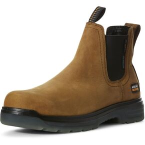 ARIAT Men’s Turbo Chelsea Waterproof Carbon Toe Work Boots – Performance Boot