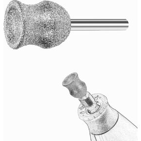 Diamond Dog Nail grinder Attachment Bit for Dremel - 1/8" Rotary Nail Grinder Bit for Large Medium Small Dogs Nail Cares Model B