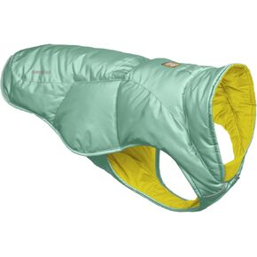 Ruffwear، سترة Quinzee معزولة، مقاومة للماء للكلاب مع كيس، Blue Moon، X-Small